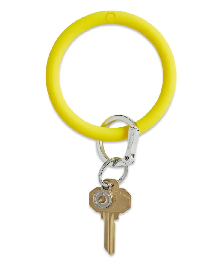 Silicone Big O Key Rings