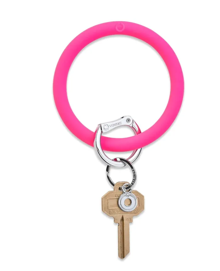 Silicone Big O Key Rings