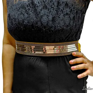 Stylish Fancy Sequin work Fabric Party Belt for Girls, Women