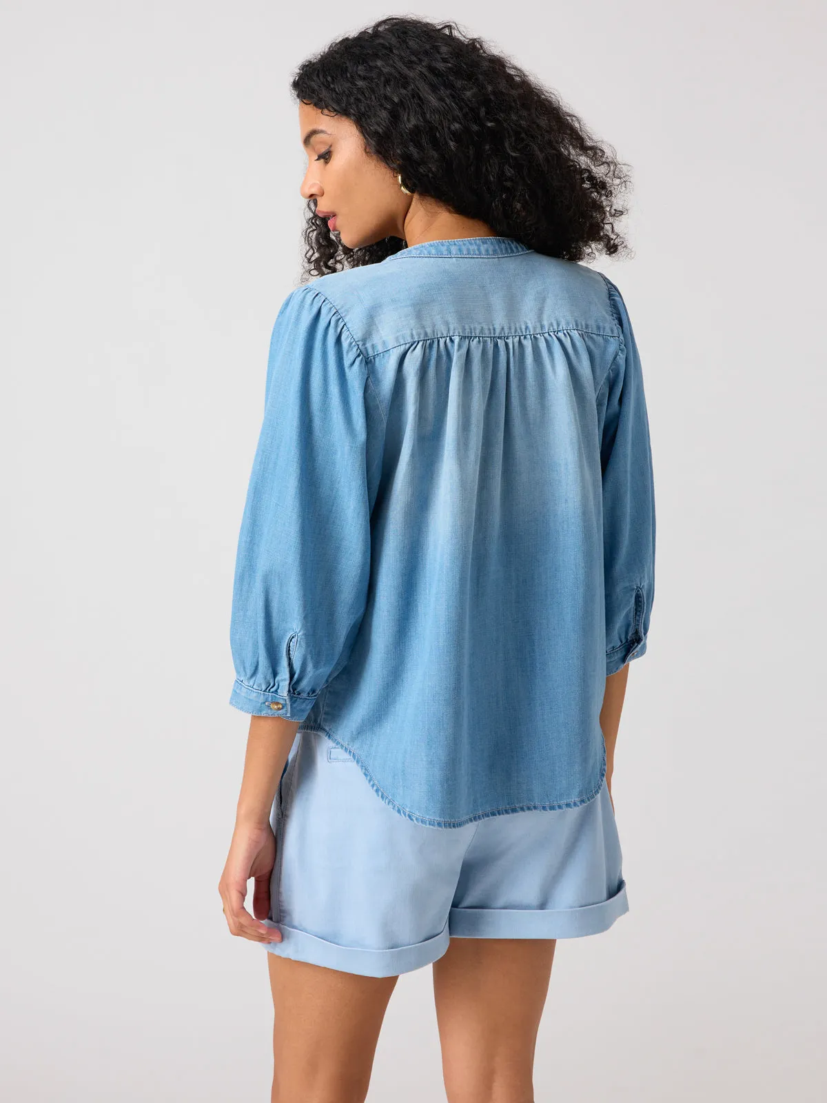 The Femme Shirt Bit Of Blue Wash