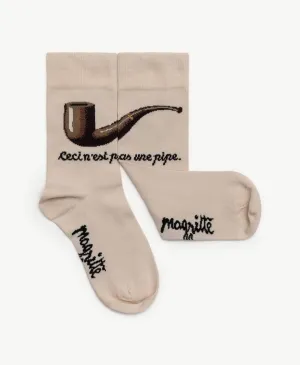 The Treachery of Images by Magritte Art Socks size Small