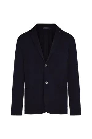 Wool Traveler Blazer in Midnight